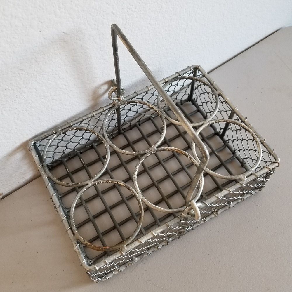 Galvanized steel chicken wire basket - Picture 4 of 4